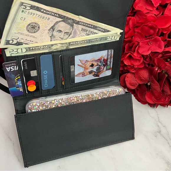 Supernatural Black and Maroon Pentagram Clutch Wallet Wristlet - Picture 9 of 15